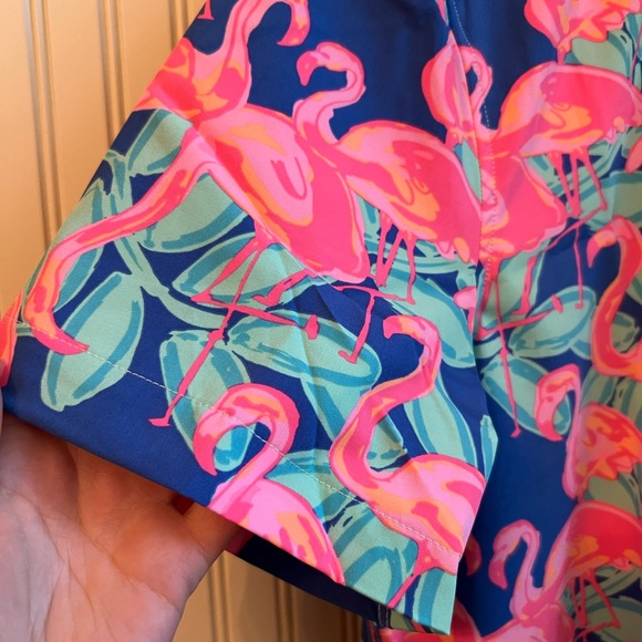 Chubbies - Men’s 1/2 Button Down Shirt - Pattern: the Mingo Ate Ya Baby - Small - Picture 6 of 12